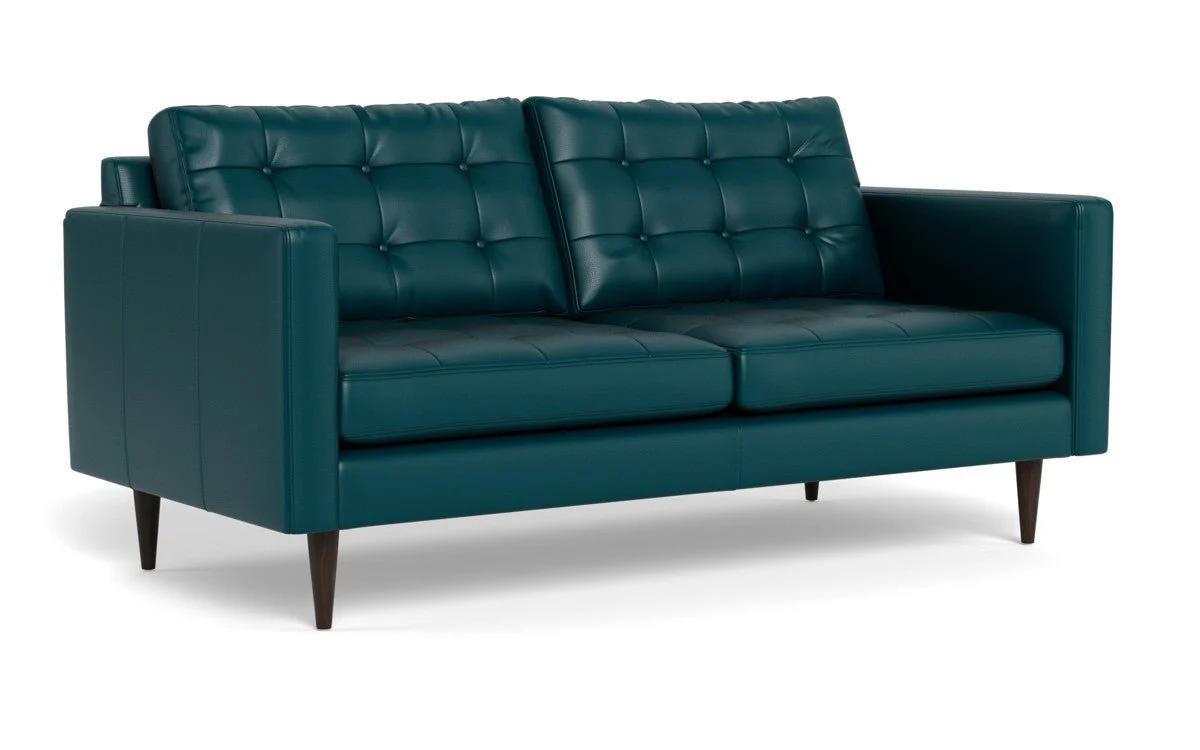 Wallace 74" Leather Apartment Sofa - Image 39
