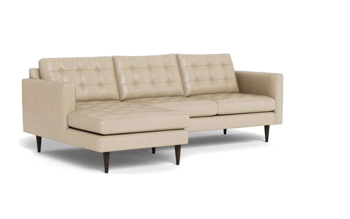 Wallace 98" Leather Left Chaise Sectional - Image 15