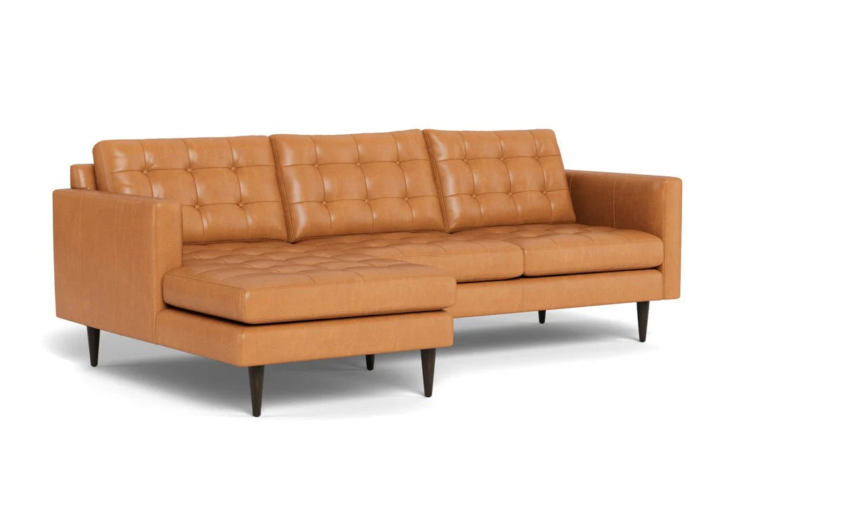 Wallace 98" Leather Left Chaise Sectional - Image 18