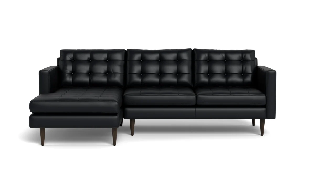 Wallace 98" Leather Left Chaise Sectional - Image 20