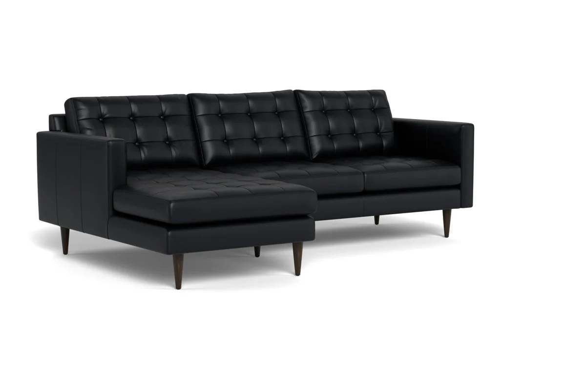 Wallace 98" Leather Left Chaise Sectional - Image 21