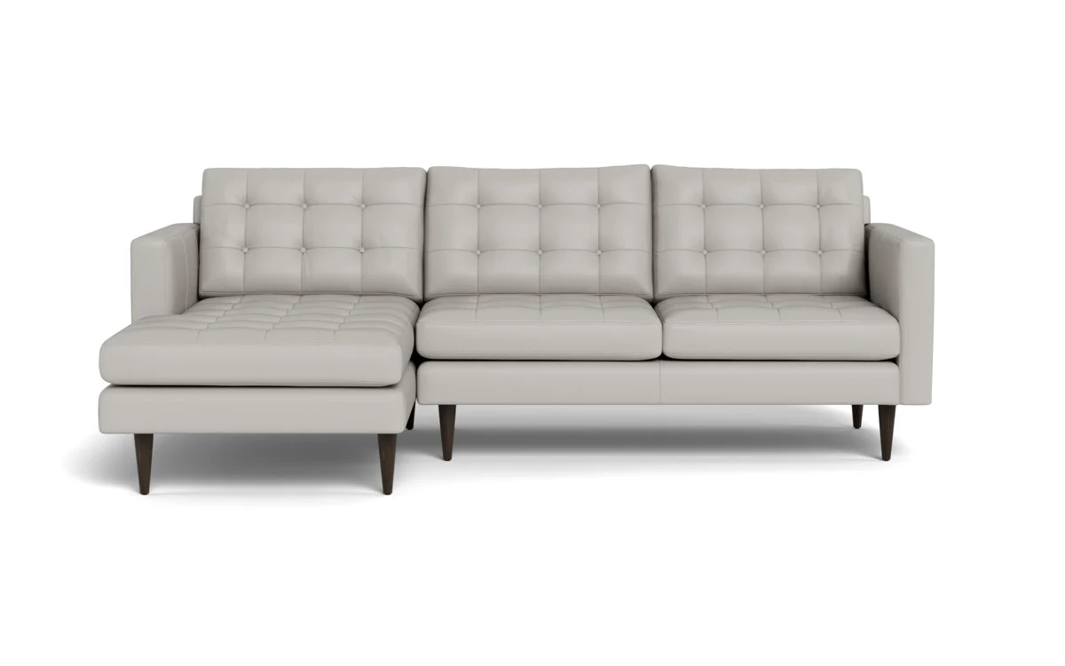 Wallace 98" Leather Left Chaise Sectional - Image 23
