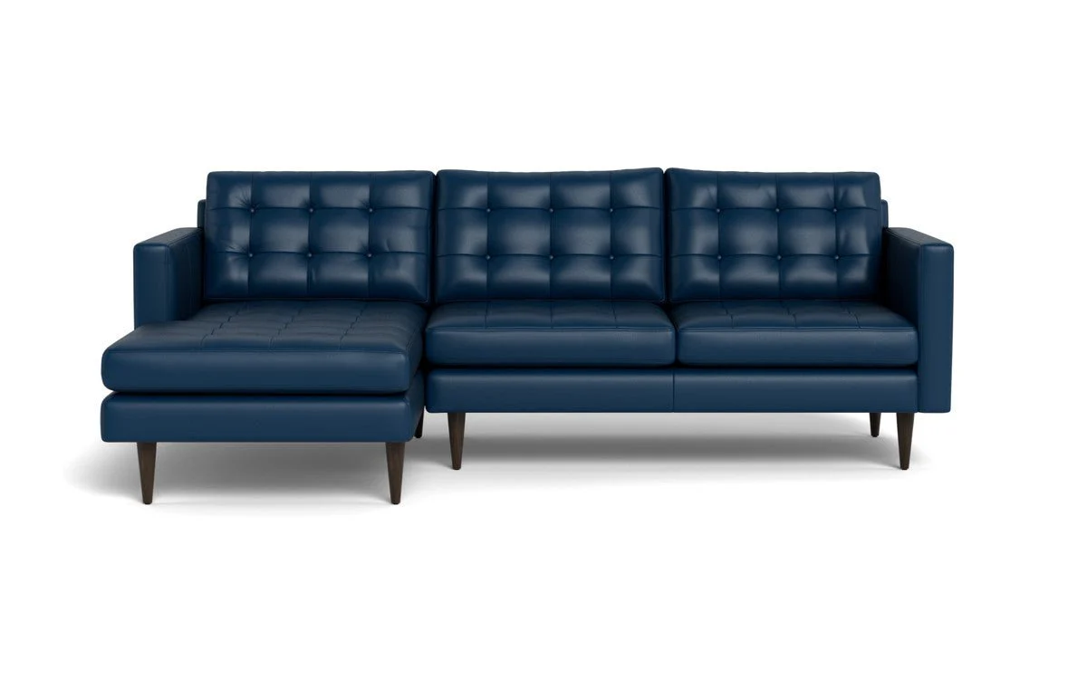 Wallace 98" Leather Left Chaise Sectional - Image 29