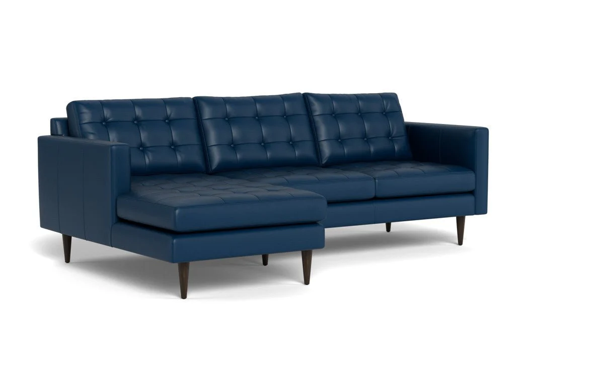Wallace 98" Leather Left Chaise Sectional - Image 30