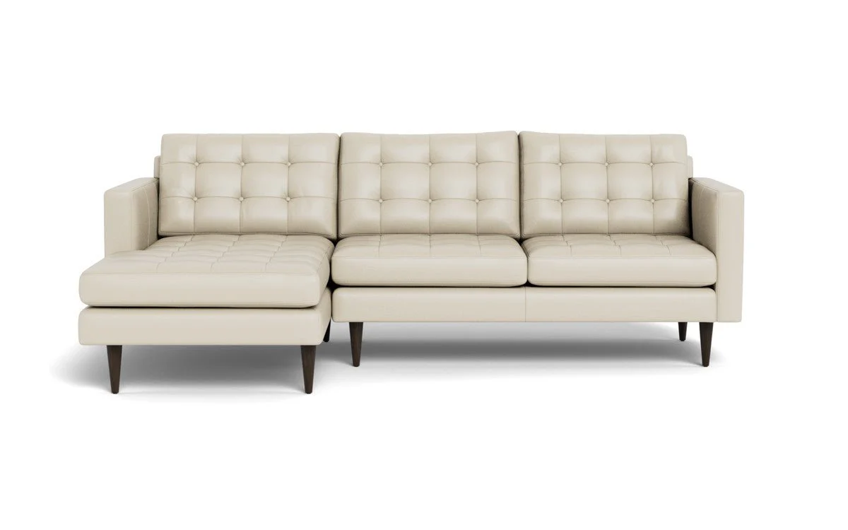 Wallace 98" Leather Left Chaise Sectional - Image 32