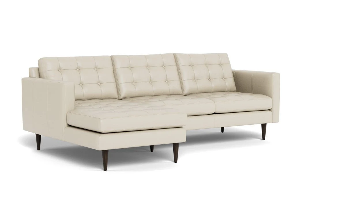 Wallace 98" Leather Left Chaise Sectional - Image 33