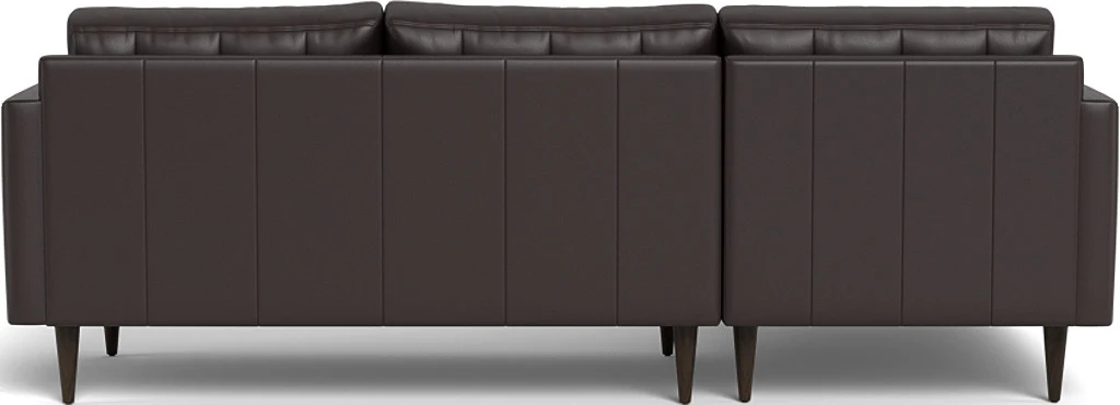 Wallace 98" Leather Left Chaise Sectional - Image 43
