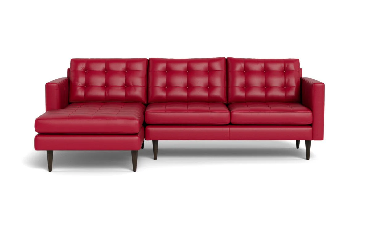 Wallace 98" Leather Left Chaise Sectional - Image 44