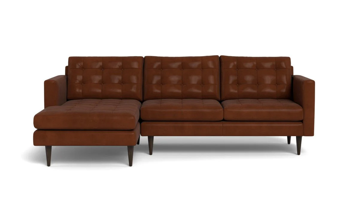 Wallace 98" Leather Left Chaise Sectional - Image 8