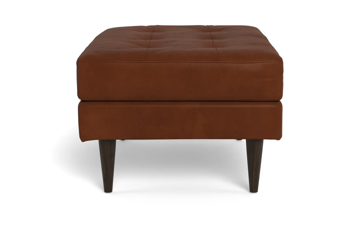 Wallace Leather Ottoman - Image 10