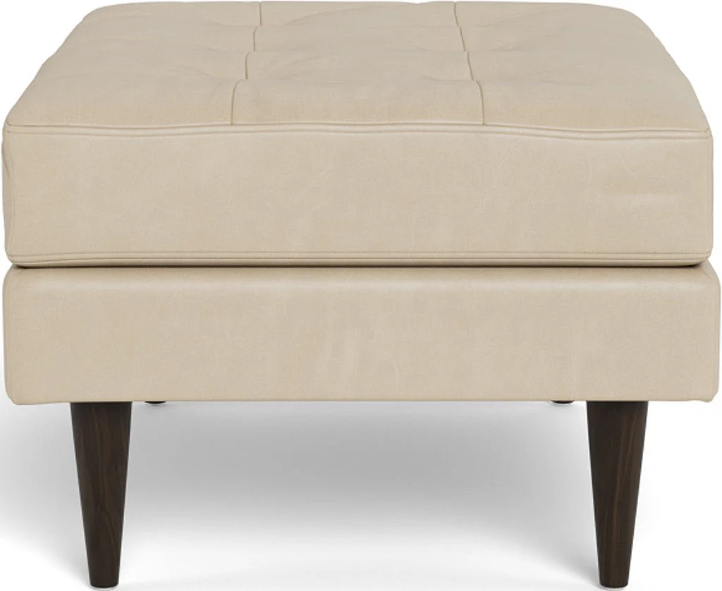 Wallace Leather Ottoman - Image 14