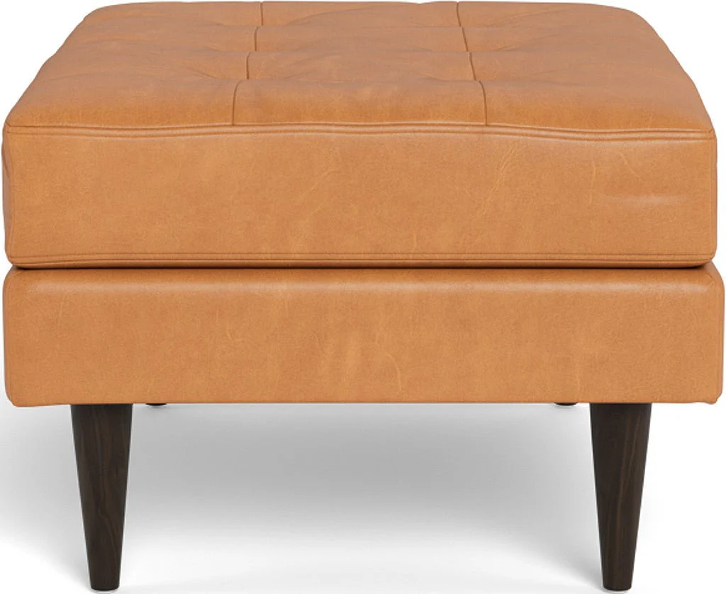 Wallace Leather Ottoman - Image 17
