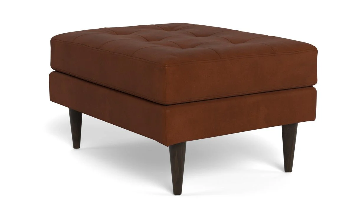 Wallace Leather Ottoman - Image 8