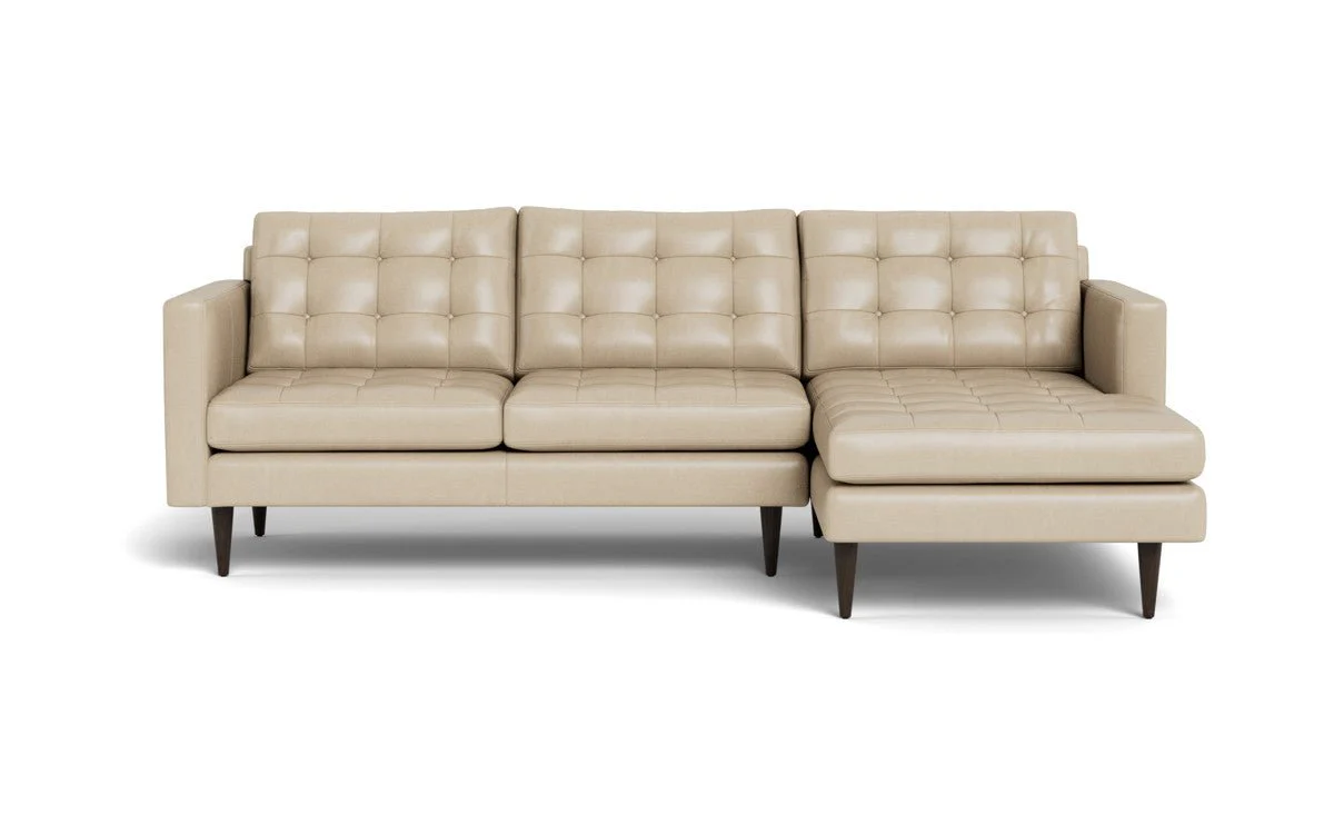 Wallace 98" Leather Right Chaise Sectional - Image 14