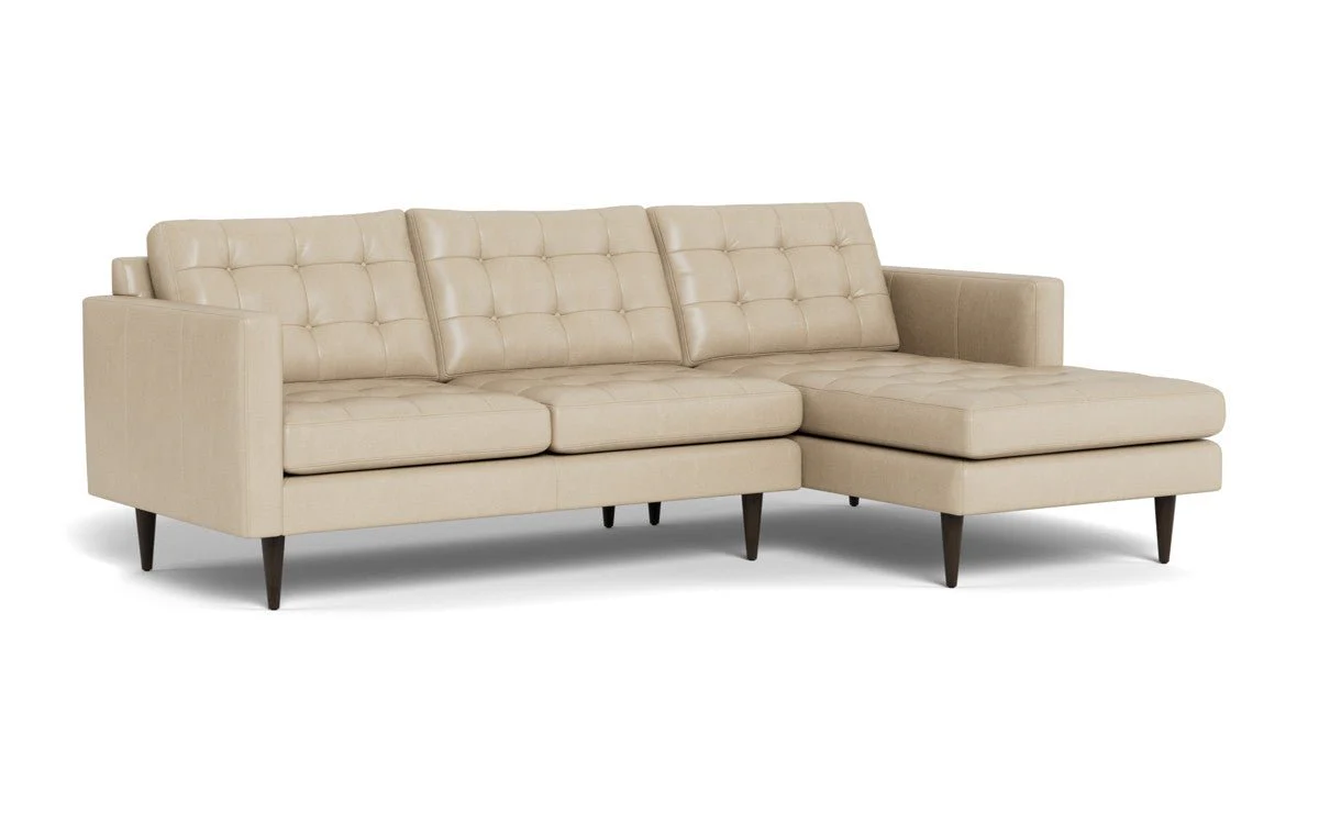 Wallace 98" Leather Right Chaise Sectional - Image 15