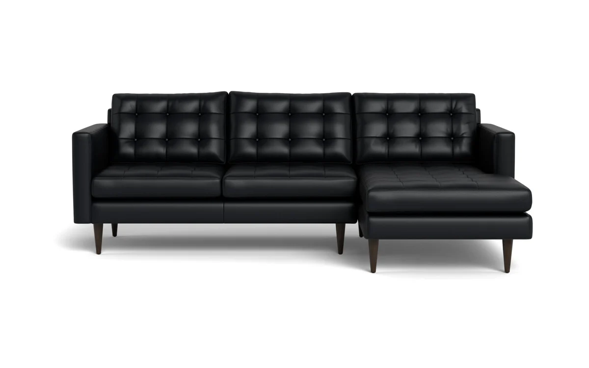 Wallace 98" Leather Right Chaise Sectional - Image 20