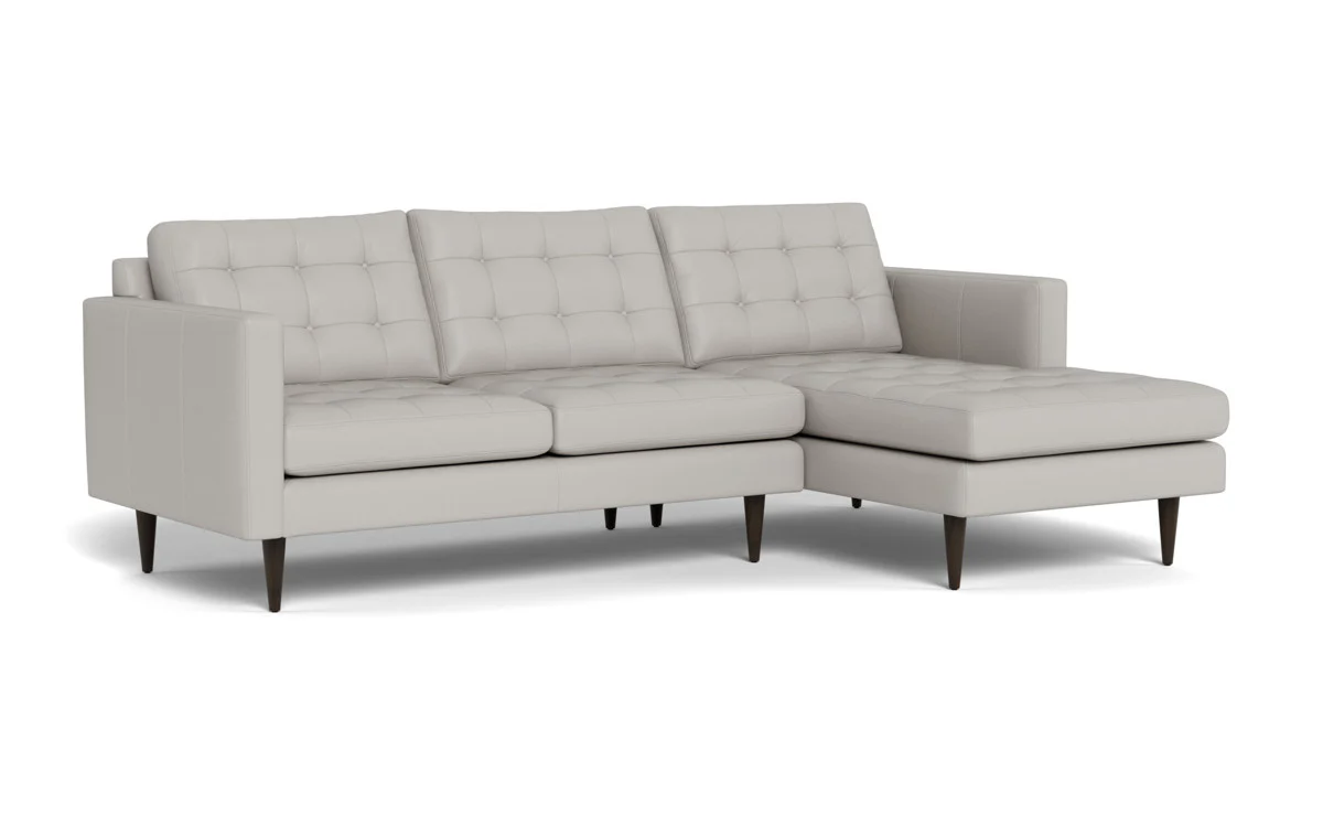 Wallace 98" Leather Right Chaise Sectional - Image 24