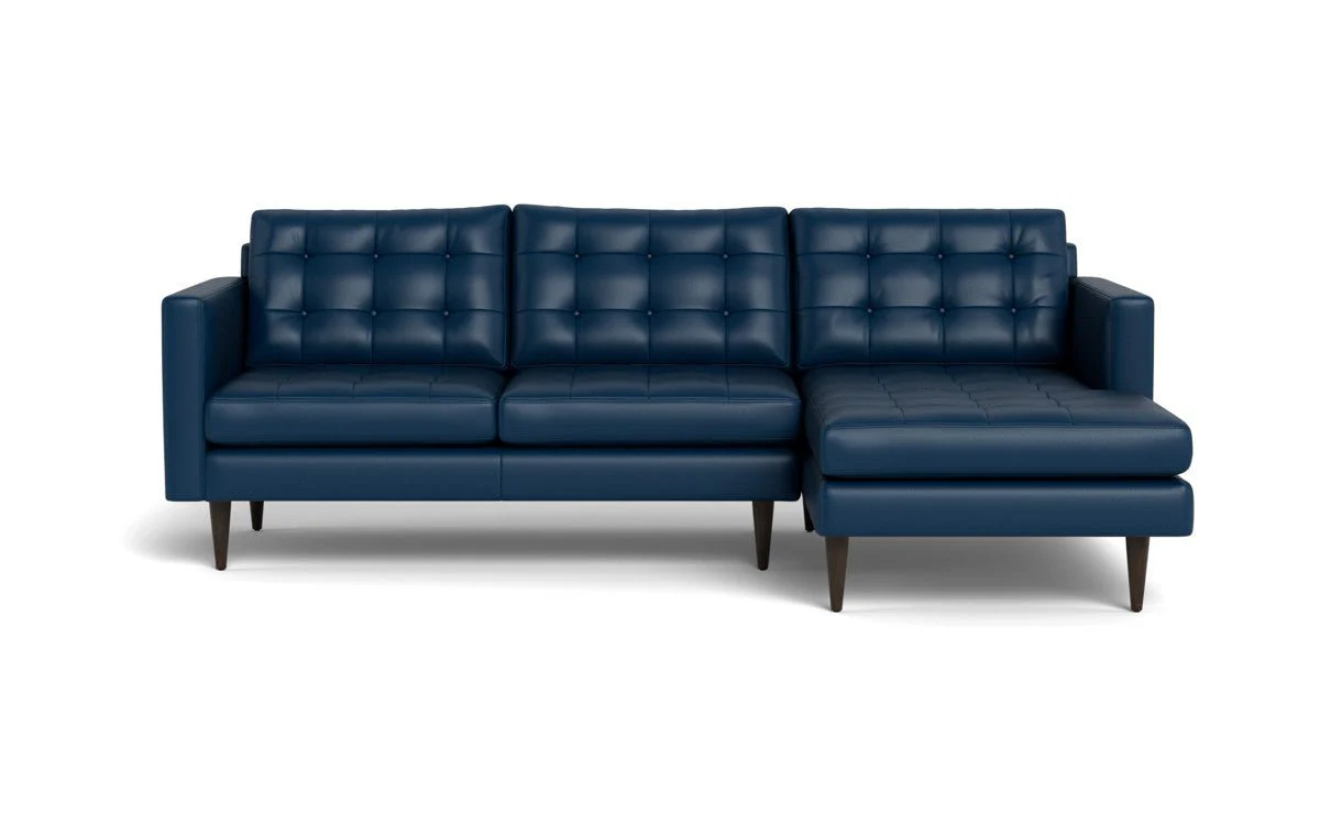 Wallace 98" Leather Right Chaise Sectional - Image 29