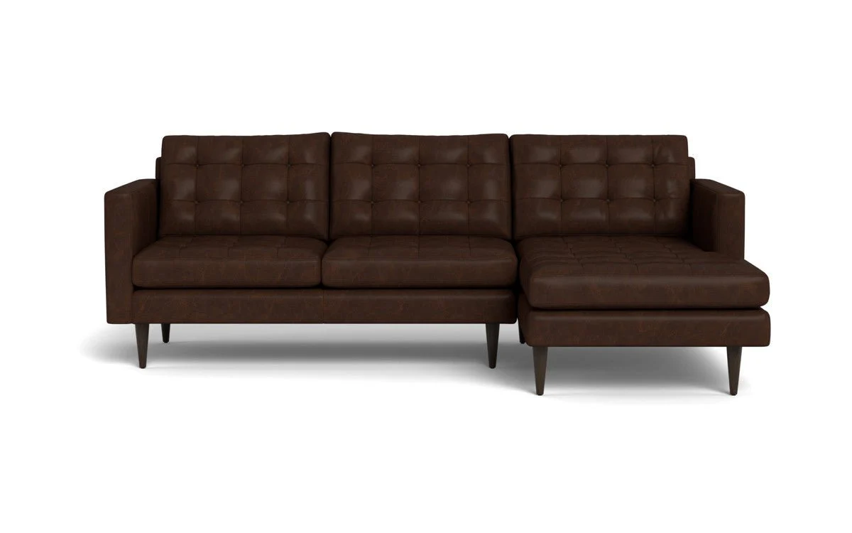 Wallace 98" Leather Right Chaise Sectional - Image 3