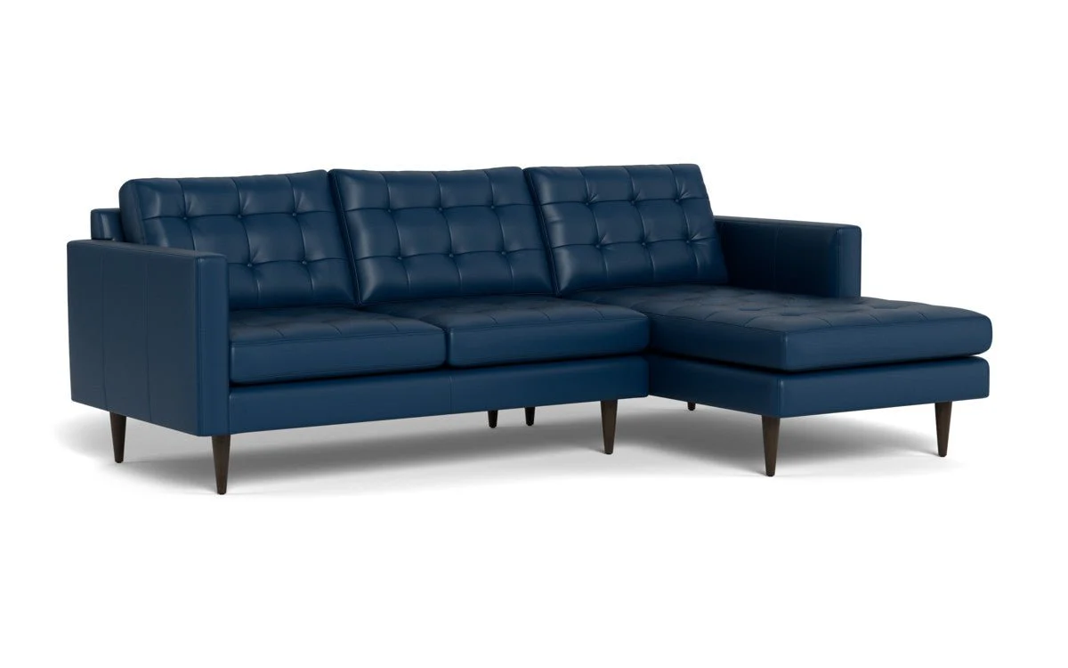 Wallace 98" Leather Right Chaise Sectional - Image 30