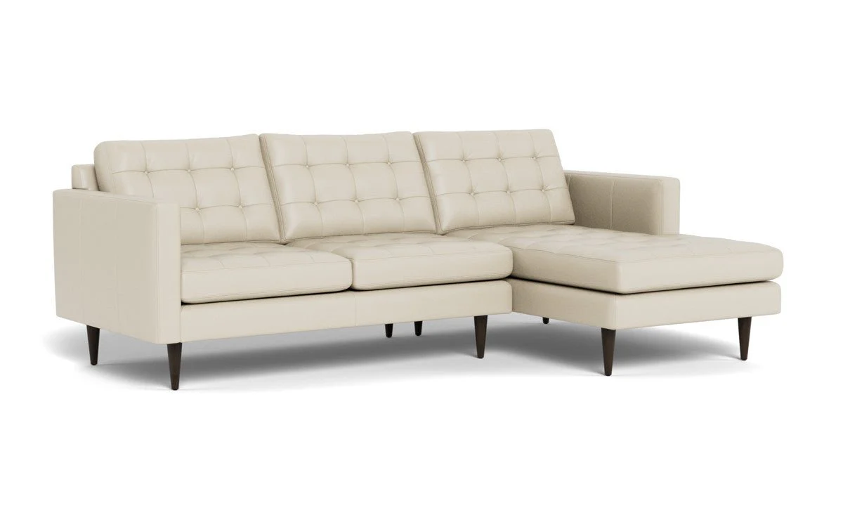 Wallace 98" Leather Right Chaise Sectional - Image 33
