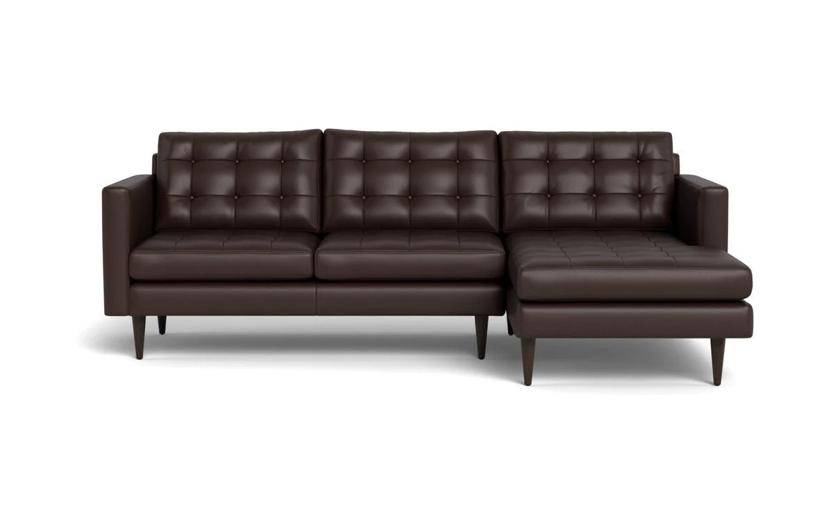 Wallace 98" Leather Right Chaise Sectional - Image 35