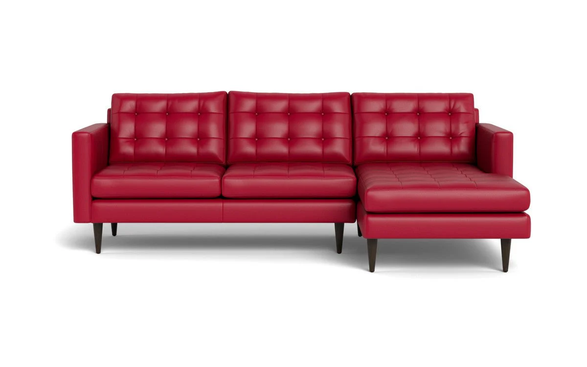 Wallace 98" Leather Right Chaise Sectional - Image 44