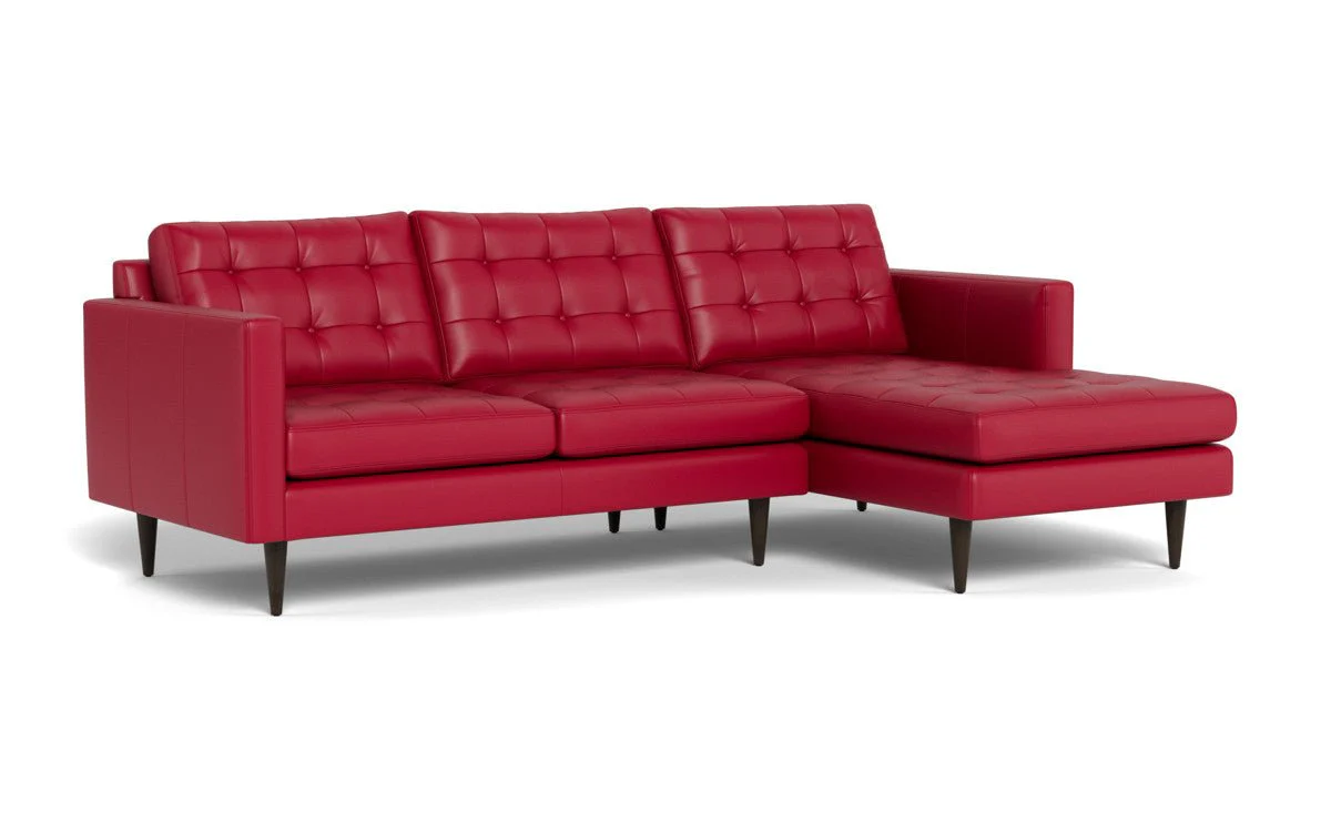 Wallace 98" Leather Right Chaise Sectional - Image 45