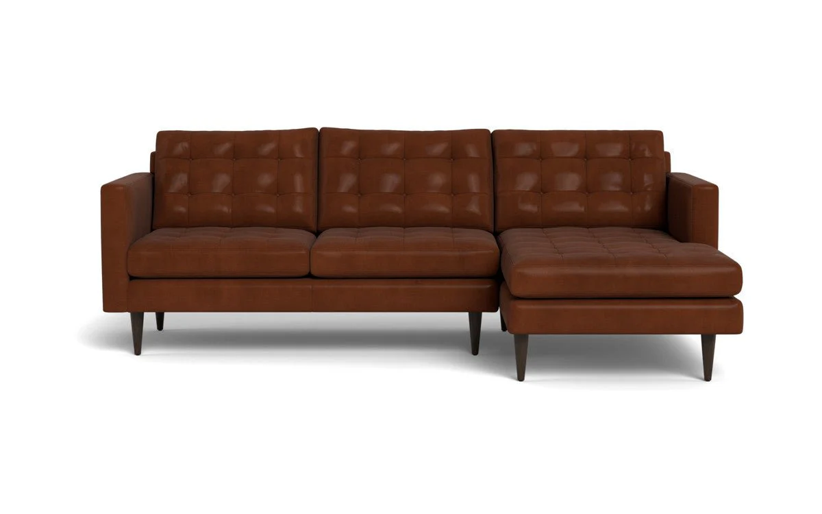 Wallace 98" Leather Right Chaise Sectional - Image 8
