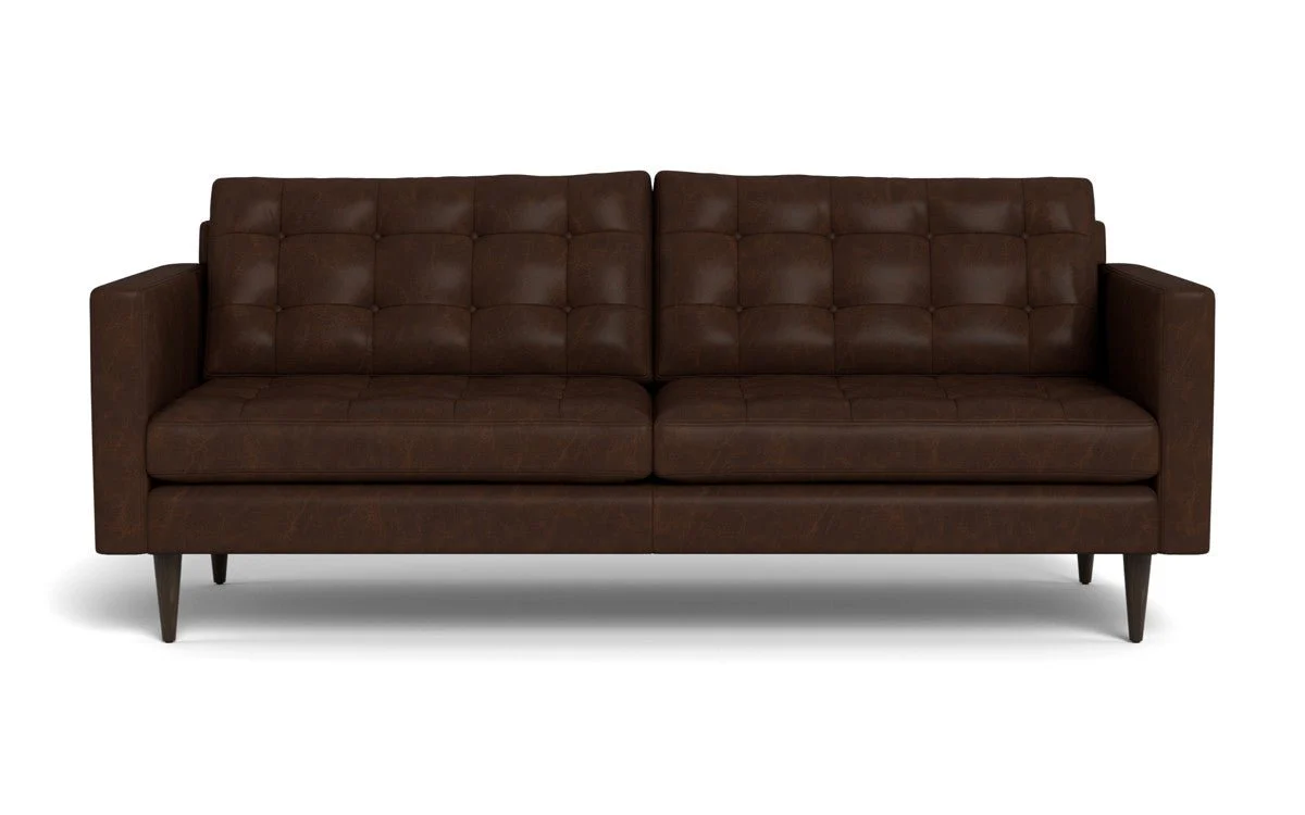 Wallace 85" Leather Sofa - Image 3