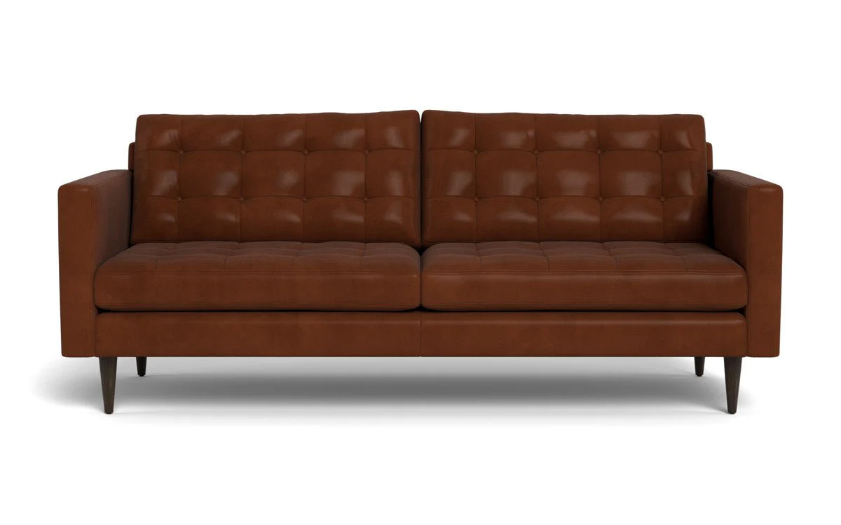 Wallace 85" Leather Sofa - Image 8