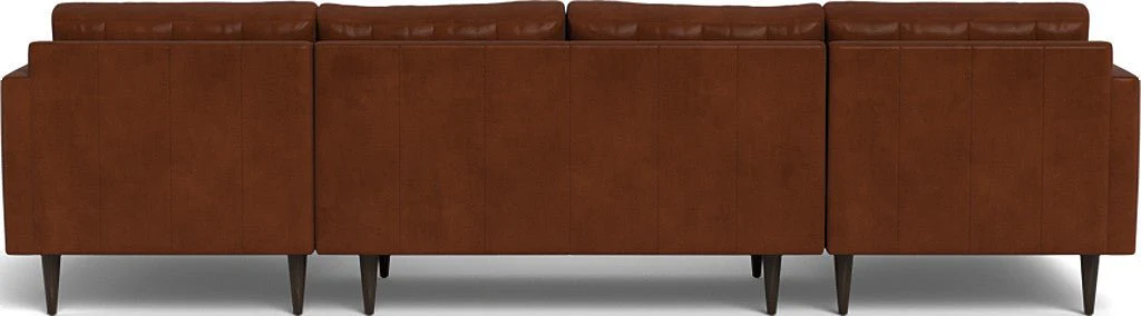 Wallace 126" Leather Double Chaise U Sectional - Image 10