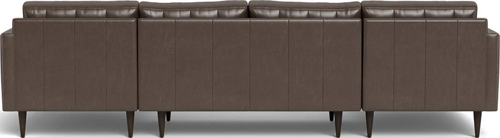 Wallace 126" Leather Double Chaise U Sectional - Image 13