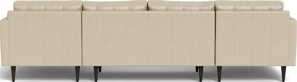 Wallace 126" Leather Double Chaise U Sectional - Image 16