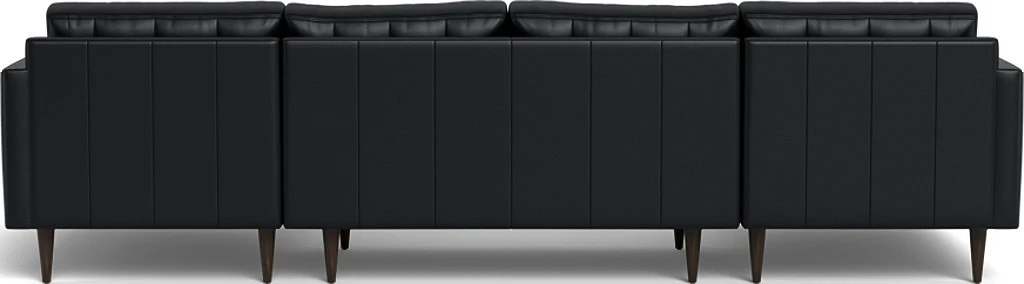 Wallace 126" Leather Double Chaise U Sectional - Image 22