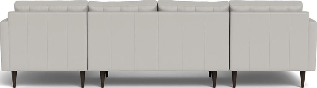 Wallace 126" Leather Double Chaise U Sectional - Image 25