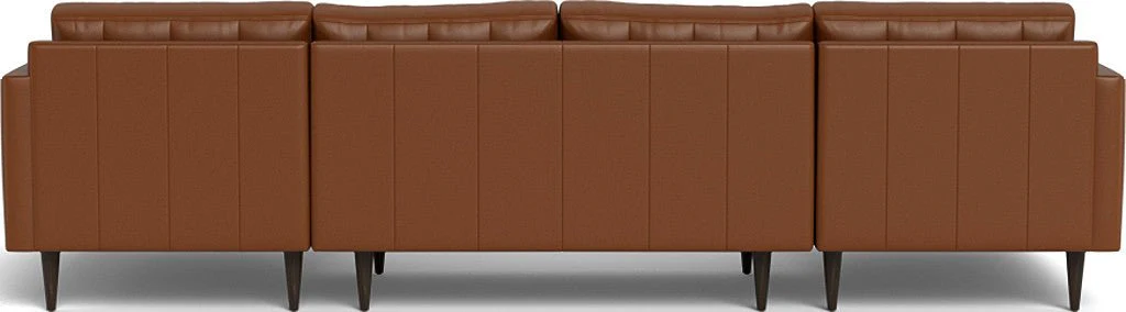 Wallace 126" Leather Double Chaise U Sectional - Image 28