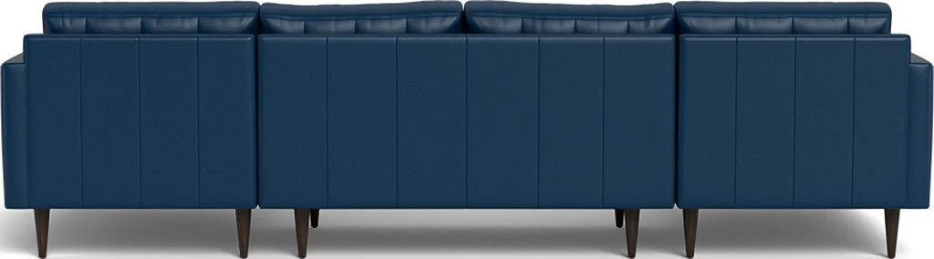 Wallace 126" Leather Double Chaise U Sectional - Image 31