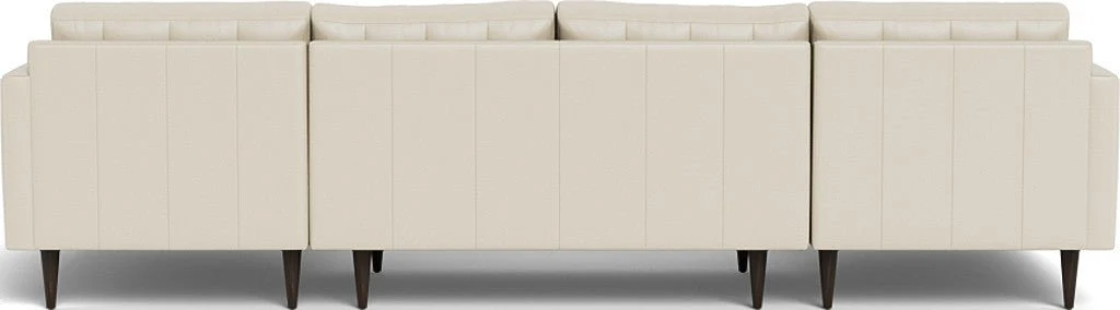 Wallace 126" Leather Double Chaise U Sectional - Image 34