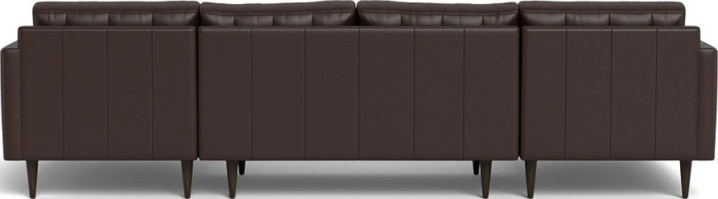 Wallace 126" Leather Double Chaise U Sectional - Image 37