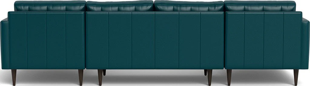 Wallace 126" Leather Double Chaise U Sectional - Image 40