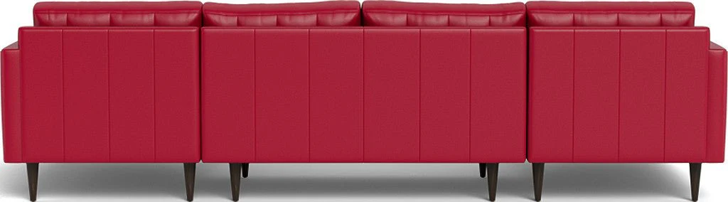 Wallace 126" Leather Double Chaise U Sectional - Image 46