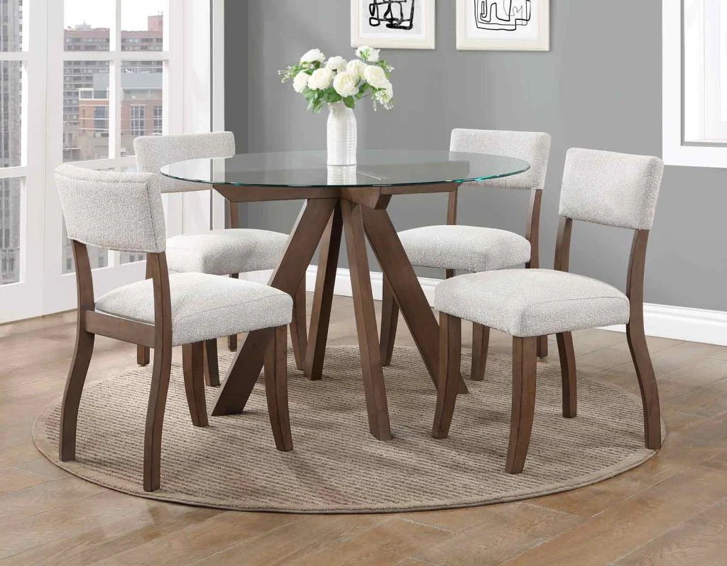 Wendy 48" Round Glass-Top Table - Image 3