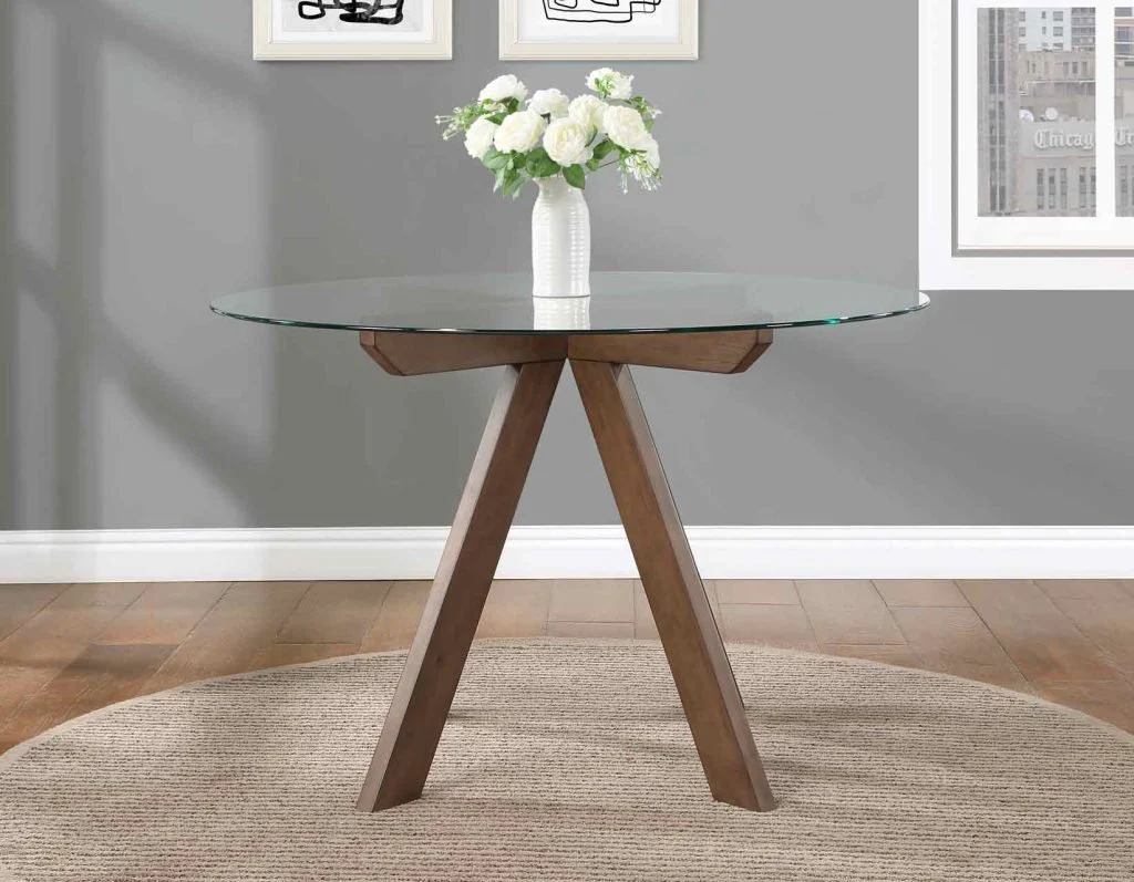 Wendy 48" Round Glass-Top Table - Image 5
