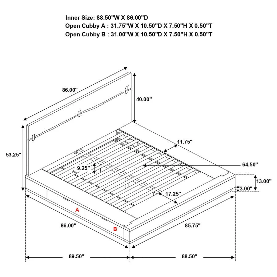 Willow Storage King Bed - Image 4